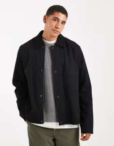 �W���b�N �A���h �W���[���Y �����Y �A�E�^�[ �W���P�b�g�E�u���]�� Jack & Jones barn jacket Black �u���b�N