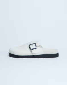 �g�b�v�V���b�v ���f�B�[�X �V���[�Y �X���b�|���E���[�t�@�[ ���U�[ Topshop Amy realeather slip on mules with buckle ineutral pony NEUTRAL PONY