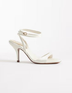 �G�C�\�X ���f�B�[�X �V���[�Y �T���_�� �q�[�� ASOS DESIGN Wide Fit Hope barely there mid heel stiletto sandals IVORY �A�C�{���[