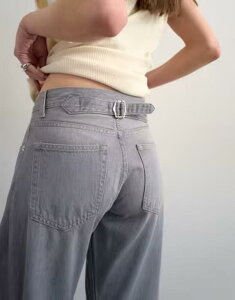 �g�b�v�V���b�v ���f�B�[�X �{�g���X �f�j���p���c �W�[���Y Topshop skewed boyfriend jeans Gray �O���[