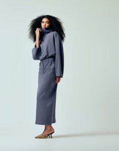 �G�C�\�X ���f�B�[�X �{�g���X�J�[�g �}�L�V ASOS DESIGN tailored pencil maxi skirt - part of a set Blue �u���[