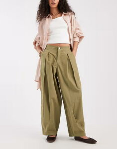 �~�X�Z���t�t���b�W ���f�B�[�X �{�g���X �J�W���A���p���c Misselfridge casual barreleg pants Khaki �J�[�L