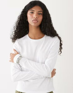 �E�B�[�N�f�C ���f�B�[�X �g�b�v�X T�V���c Weekday fitted long sleeve t-shirt White �z���C�g