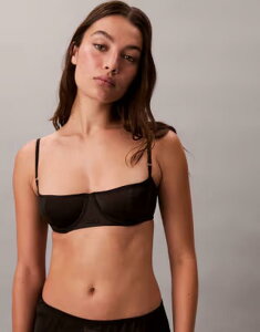 �J���o���N���C�� ���f�B�[�X �A���_�[�E�F�A �u���W���[ �T�e�� Calvin Klein sexy satin balconette bra Black �u���b�N