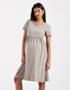 �}�}���C�V�A�X ���f�B�[�X �g�b�v�X �����s�[�X �~�j T�V���c �}�^�j�e�B Mama.licious Mamalicious Maternity mini smock t-shirt dress Moon rock �x�[�W��