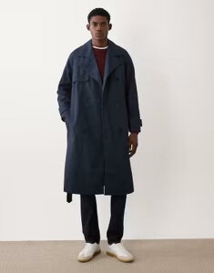 �G�C�\�X �����Y �A�E�^�[ �W���P�b�g�E�u���]�� �R�[�g ASOS DESIGN oversized trench coat NAVY �l�C�r�[