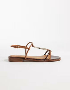 �A���h ���f�B�[�X �V���[�Y �T���_�� ALDO Ebaeryn flat sandals Medium Brown �u���E��