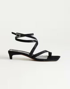 �g�b�v�V���b�v ���f�B�[�X �V���[�Y �T���_�� �v�����g ���U�[ �q�[�� Topshop Sophie strappy mid heel sandals print hair on realeather Black pony �u���b�N