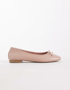 �G�C�\�X ���f�B�[�X �V���[�Y �p���v�X ASOS DESIGN Lion bow ballet flats in taupe �g�[�v