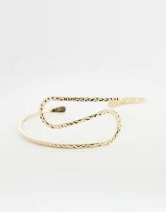 �G�C�\�X ���f�B�[�X �A�N�Z�T���[ �u���X���b�g�E�o���O���E�A���N���b�g ASOS DESIGN wraparound upper arm cuff in hammered gold tone GOLD �S�[���h