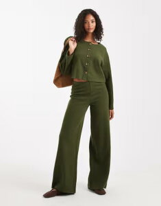 �~�X�Z���t�t���b�W ���f�B�[�X �{�g���X �J�W���A���p���c Misselfridge super soft pants in olive - part of a set OLIVE �I���[�u