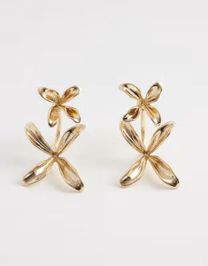 �A���h ���f�B�[�X �A�N�Z�T���[ �s�A�X�E�C�������O ALDO Everbelle statement flower drop earrings GOLD �S�[���h