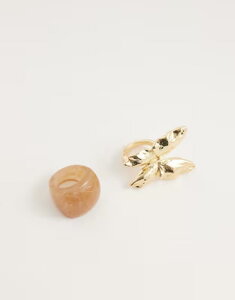 �A���h ���f�B�[�X �A�N�Z�T���[ �����O ALDO kandii layered rings and LIGHT PINK �s���N