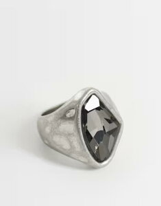 ���N���C�� ���B���e�[�W ���f�B�[�X �A�N�Z�T���[ �����O Reclaimed Vintage unisex gem stone ring in molten Silver �V���o�[