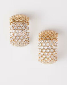 �A���h ���f�B�[�X �A�N�Z�T���[ �s�A�X�E�C�������O ALDO cammille pave chunky hoops GOLD �S�[���h