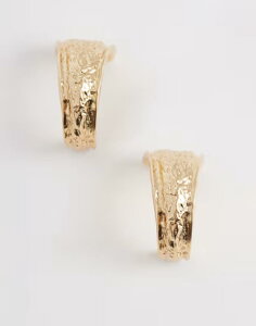 �A���h ���f�B�[�X �A�N�Z�T���[ �s�A�X�E�C�������O ALDO sennahammered statement hoops GOLD �S�[���h