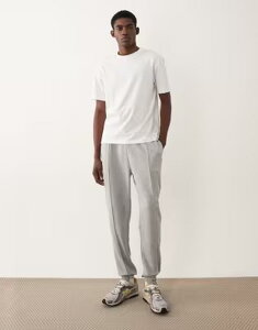 �G�C�\�X �����Y �{�g���X �J�W���A���p���c �X�����t�B�b�g �X�E�F�b�g�p���c ASOS DESIGN slim fit sweatpants with pintucks in light Gray Heather �O���[