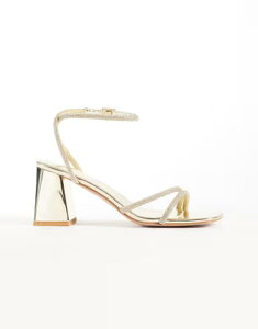 �V�~ ���f�B�[�X �V���[�Y �T���_�� �q�[�� SIMMI Shoesimmi London Juliette mirrorhinestone low block heeled sandals GOLD �S�[���h