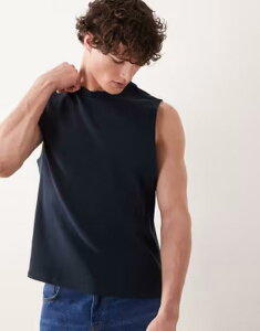 �G�C�\�X �����Y �g�b�v�X �x�X�g ���M�����[�t�B�b�g ASOS DESIGN regular fit boxy tank waffle Sky captain �l�C�r�[