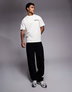 �O�b�h�t�H�[�i�b�V���O �����Y �g�b�v�X T�V���c �v�����g Good For Nothing oversized T-shirt in off-white with Renaissance back print Off-white �I�t�z���C�g