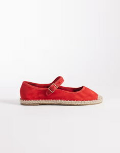 �G�C�\�X ���f�B�[�X �V���[�Y �T���_�� ASOS DESIGN Jasmine mary janespadrille ballet flats RED ���b�h