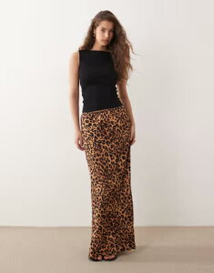 �~�X�Z���t�t���b�W ���f�B�[�X �{�g���X�J�[�g �v�����g �}�L�V Misselfridge biaspun maxi skirt in leopard print LEOPARD PRINT �A�j�}��