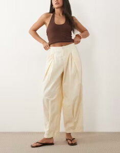 �~�X�Z���t�t���b�W ���f�B�[�X �{�g���X �J�W���A���p���c Misselfridge casual balloon pants in buttermilk