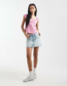 �R�b�g���I�� ���f�B�[�X �{�g���X�J�[�g �f�j�� Cotton original denim skirt inotionOTION BLUE �u���[
