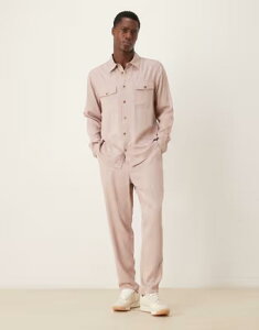 �G�C�\�X �����Y �{�g���X �J�W���A���p���c ASOS DESIGN tapered pants - part of a set BEIGE �x�[�W��