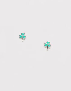 �L���O�X���[���C�A�� ���f�B�[�X �A�N�Z�T���[ �s�A�X�E�C�������O Kingsley Ryan clover stud earrings GREEN �O���[��