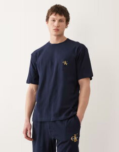 �J���o���N���C�� �����Y �g�b�v�X T�V���c �R�b�g�� Calvin Klein Icon Cotton Stretch loungewear monogram t-shirt - part of a set Shoreline �l�C�r�[