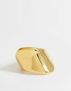 �g�b�v�V���b�v ���f�B�[�X �A�N�Z�T���[ �����O �A�V�����g���[ T�V���c Topshop Remi waterproof asymmetric ring-tone stainlessteel GOLD �S�[���h