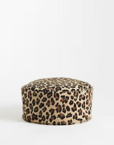 �G�C�\�X ���f�B�[�X �A�N�Z�T���[ �X�q �v�����g ���U�[ ASOS DESIGN hair on leather pillbox hat in leopard print Multi �}���`�J���[