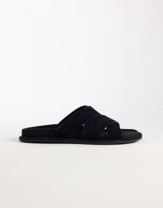 �G�C�\�X �����Y �V���[�Y �T���_�� ASOS DESIGN cross over strap sandals Black �u���b�N
