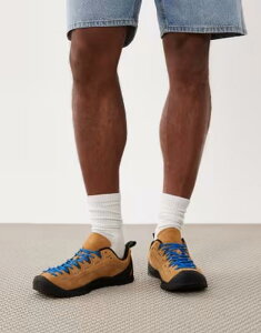 �L�[�� �����Y �V���[�Y �X�j�[�J�[ �X�G�[�h Keen Jasper brushed suede sneakers in yellow and Blue �u���[
