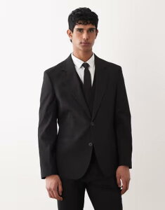�G�C�\�X �����Y �A�E�^�[ �W���P�b�g�E�u���]�� �u���U�[ ASOS DESIGN slim suit blazer Black �u���b�N