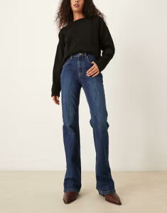 �t���[�s�[�v�� ���f�B�[�X �{�g���X �f�j���p���c �X�g���[�g �W�[���Y Free People double knot high rise straight leg jeans in aegean �u���[
