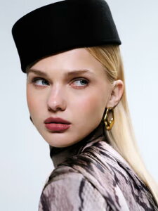 �G�C�\�X ���f�B�[�X �A�N�Z�T���[ �X�q ASOS DESIGN pillbox hat felt Black �u���b�N