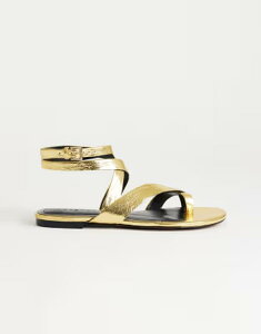 �g�b�v�V���b�v ���f�B�[�X �V���[�Y �T���_�� Topshop Erika flat sandals GOLD �S�[���h