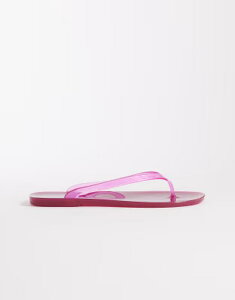 �G�C�\�X ���f�B�[�X �V���[�Y �T���_�� ASOS DESIGN Foxton jelly flip flops in raspberry