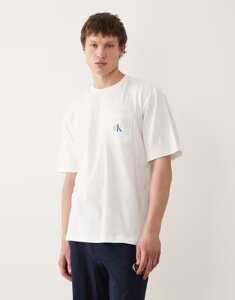 �J���o���N���C�� �����Y �g�b�v�X T�V���c �R�b�g�� Calvin Klein Icon Cotton Stretch loungewear t-shirt Classic white �z���C�g