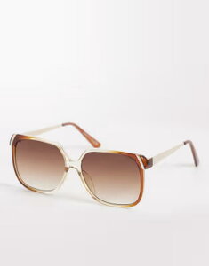 �A���h ���f�B�[�X �A�N�Z�T���[ �T���O���X�E�A�C�E�F�A ALDO iviy oversized square sunglasses in tan �^��