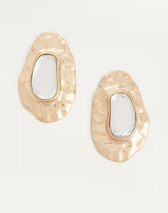 �A���h ���f�B�[�X �A�N�Z�T���[ �s�A�X�E�C�������O ALDO Emirra molten statement earrings with crystal GOLD �S�[���h