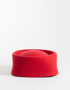 �G�C�\�X ���f�B�[�X �A�N�Z�T���[ �X�q ASOS DESIGN pillbox hat felt RED ���b�h