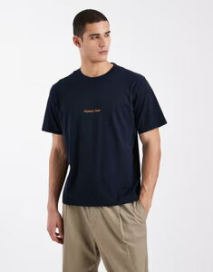 �W���b�N �A���h �W���[���Y �����Y �g�b�v�X T�V���c ���S Jack & Jones originalstudio front logo t-shirt Sky captain �l�C�r�[