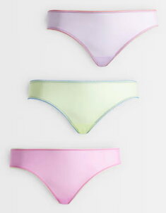 �G�C�\�X ���f�B�[�X �A���_�[�E�F�A �u���[�t�p���c ���b�V�� �V�A�[ �R���g���X�g ASOS Curve ASOS DESIGN Curve 3 pack sheer meshigh leg brazilian briefs with contrastrim in lilac blue & lime LILAC BLUE & LIME �u���[