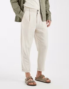 �Z���N�e�B�b�h �����Y �{�g���X �J�W���A���p���c ���l�� Selected linen blend tapered pants Egret Detail �x�[�W��