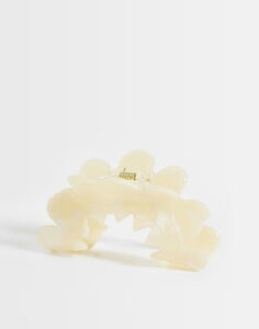 �s�[�V�[�Y ���f�B�[�X �A�N�Z�T���[ �t�����[�� �t�����[ Pieces floral hair claw clip in pale yellow French Vanilla St3 �C�G���[