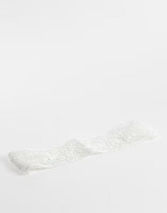 �G�C�\�X ���f�B�[�X �A�N�Z�T���[ ���[�X ASOS DESIGN white lace headband WHITE �z���C�g