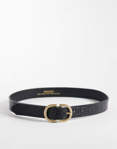 �s�[�V�[�Y ���f�B�[�X �A�N�Z�T���[ �x���g PIECES goldouble buckle croc effect belt BLACK CROC �u���b�N